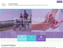 Tablet Screenshot of mtpleasantfootdoc.com